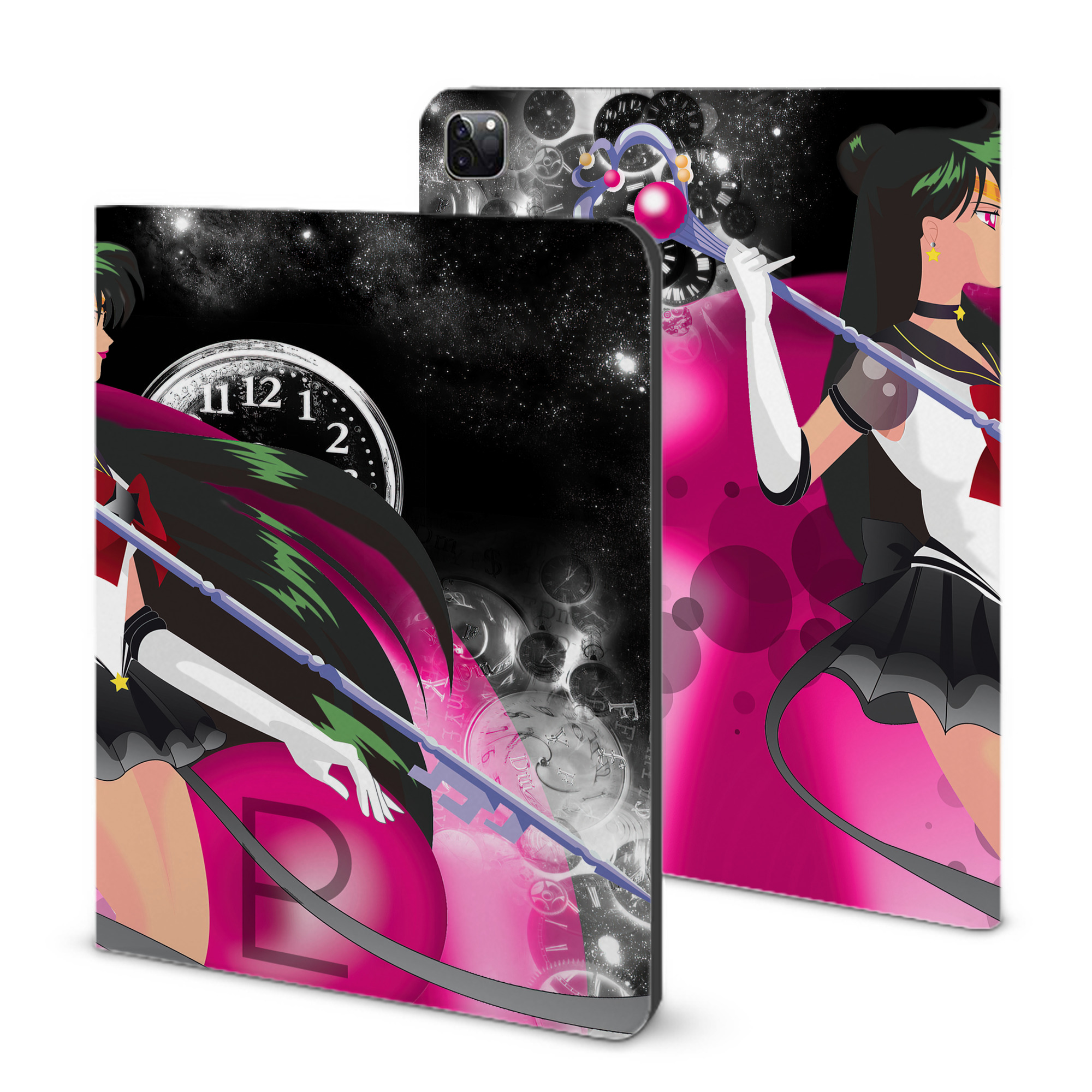 （画像用） 美少女戦士セーラームーン Sailor Moon IPad ケース ブック型 PUレザー TPU 耐衝撃 軽量 薄型 ペン収納なし 全面保護 IPad 各モデル対応